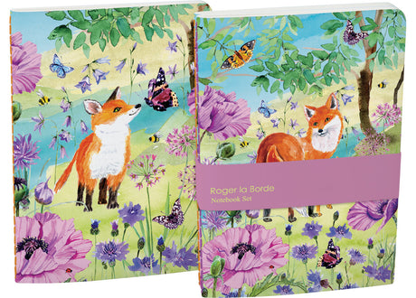 Roger la Borde Sunny and Wild   A5 Softback Notebook Set featuring artwork by Fay Ford
