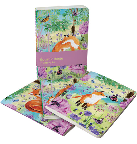 Roger la Borde Sunny and Wild   A6 Softback Notebook Set featuring artwork by Fay Ford