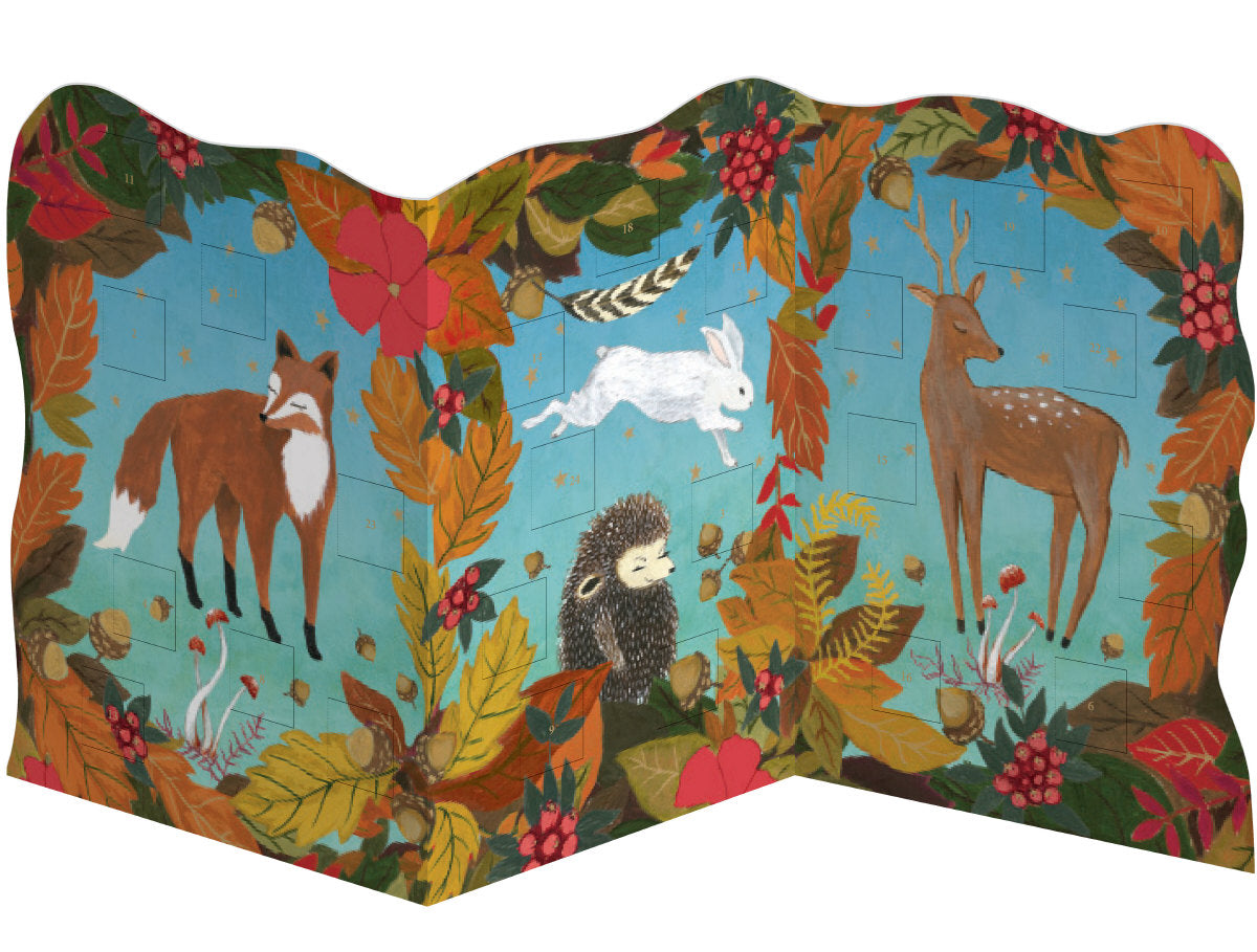 Roger la Borde Golden Bough Trifold Advent Calendar featuring artwork by Rebecca Rebouche