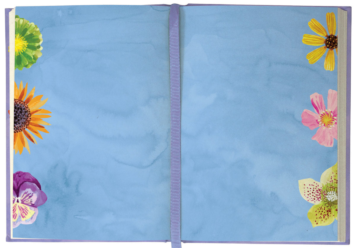 Roger la Borde Floral Supernova Illustrated Journal featuring artwork by Katie Vernon