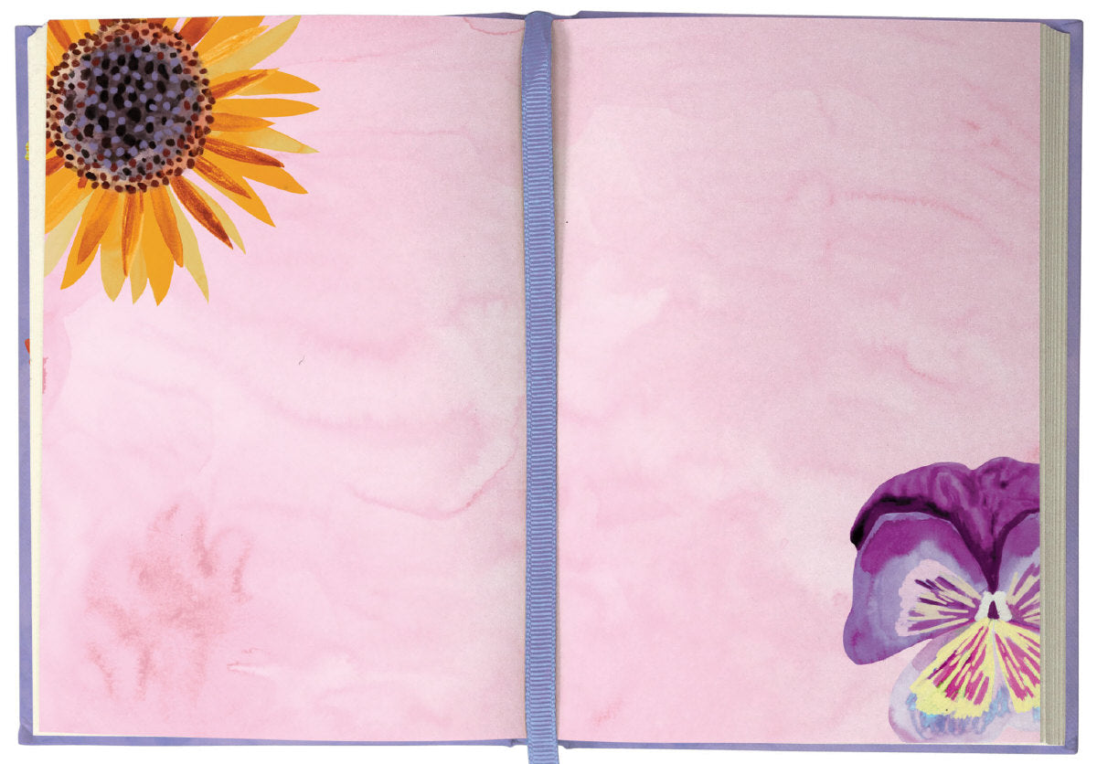 Roger la Borde Floral Supernova Illustrated Journal featuring artwork by Katie Vernon