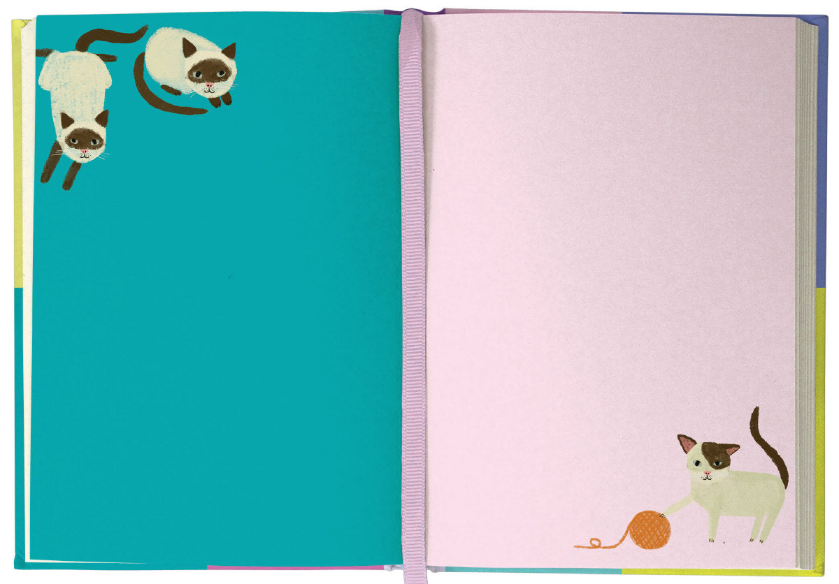 Roger la Borde Cat Etiquette Illustrated Journal featuring artwork by Anne Bentley