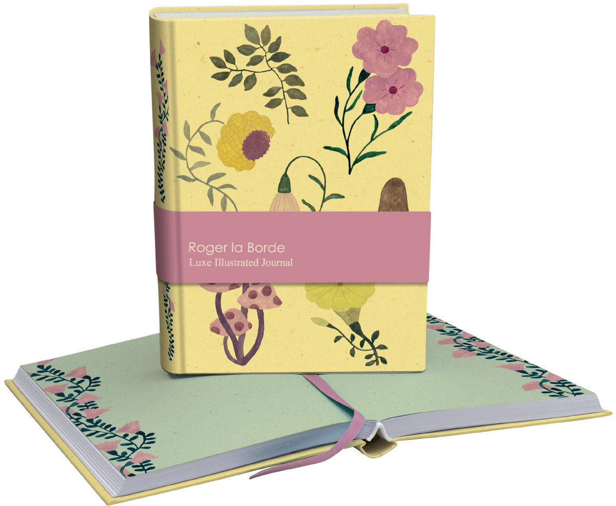 Roger la Borde Flora and Fungi Illustrated Journal featuring artwork by Karolina Ciechanska