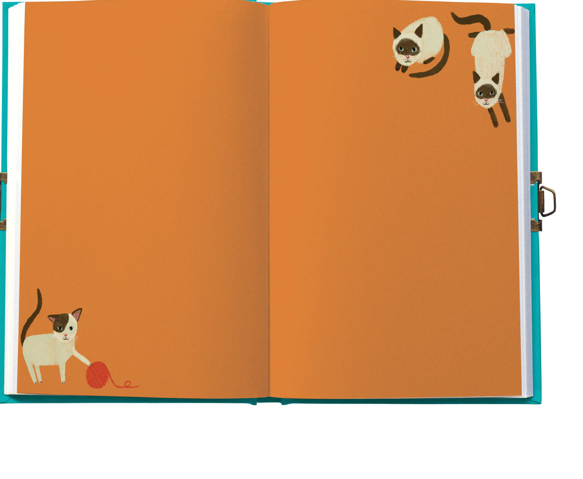 Roger la Borde Pretty Paws Lockable Notebook featuring artwork by Anne Bentley