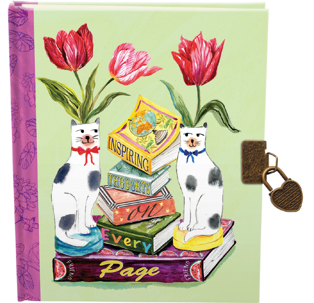 Roger la Borde Bookstack Lockable Notebook featuring artwork by Fay Ford