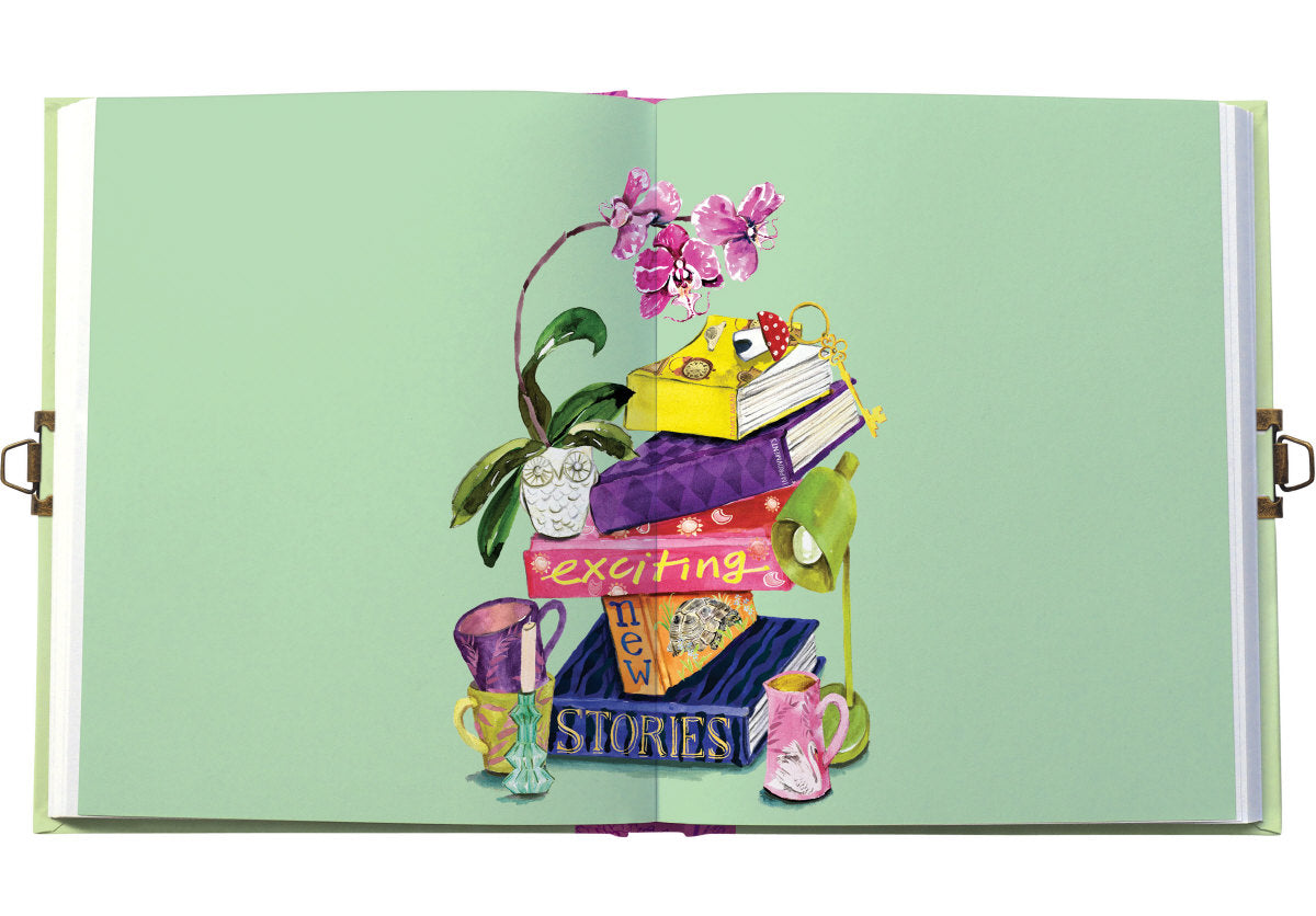 Roger la Borde Bookstack Lockable Notebook featuring artwork by Fay Ford