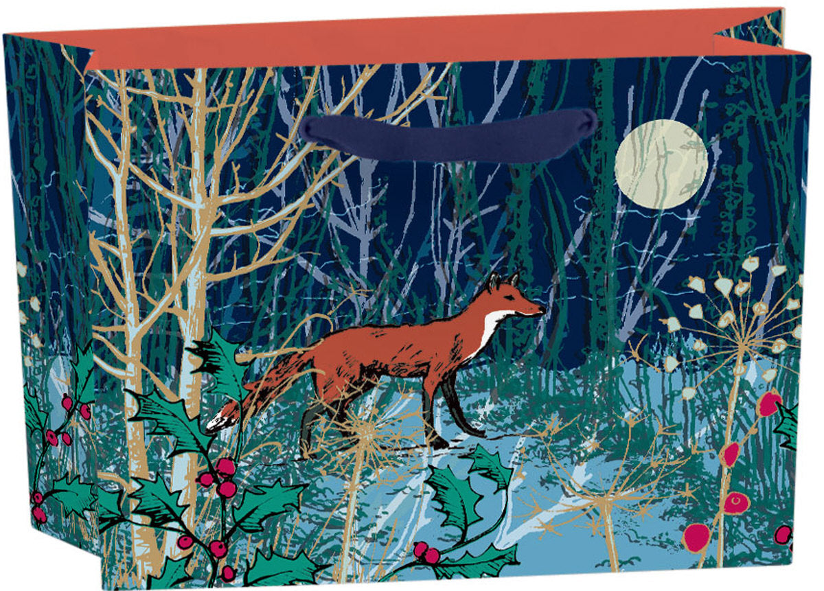Roger la Borde Winters Tale Small Landscape Gift Bag featuring artwork by Roger la Borde
