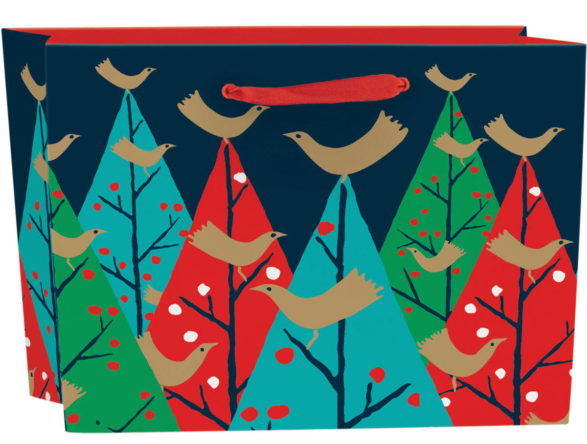Roger la Borde Brilliant Birds Large Landscape Gift Bag featuring artwork by Roger la Borde