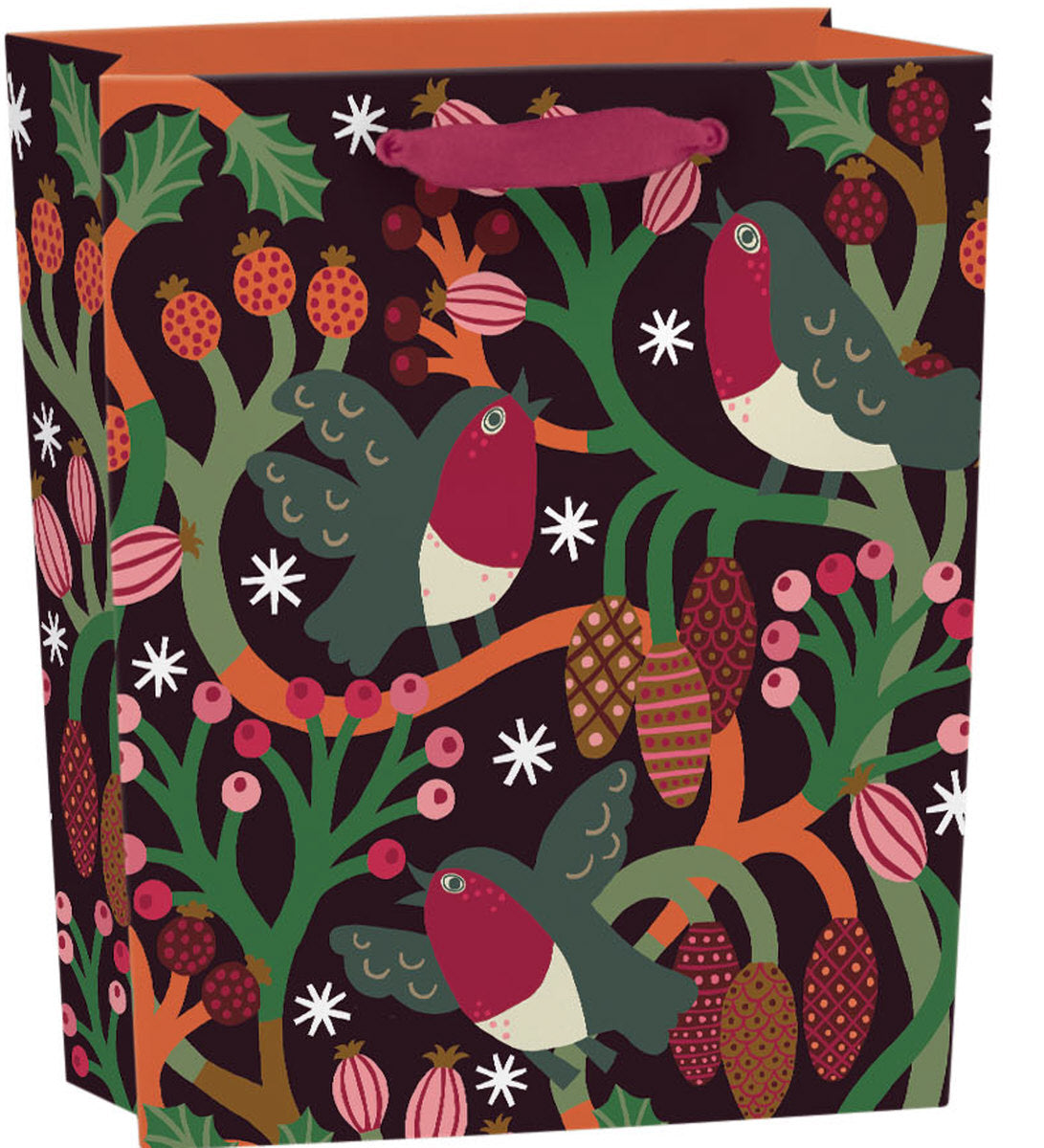 Roger la Borde Christmas Chorus Small Gift Bag featuring artwork by Monika Forsberg