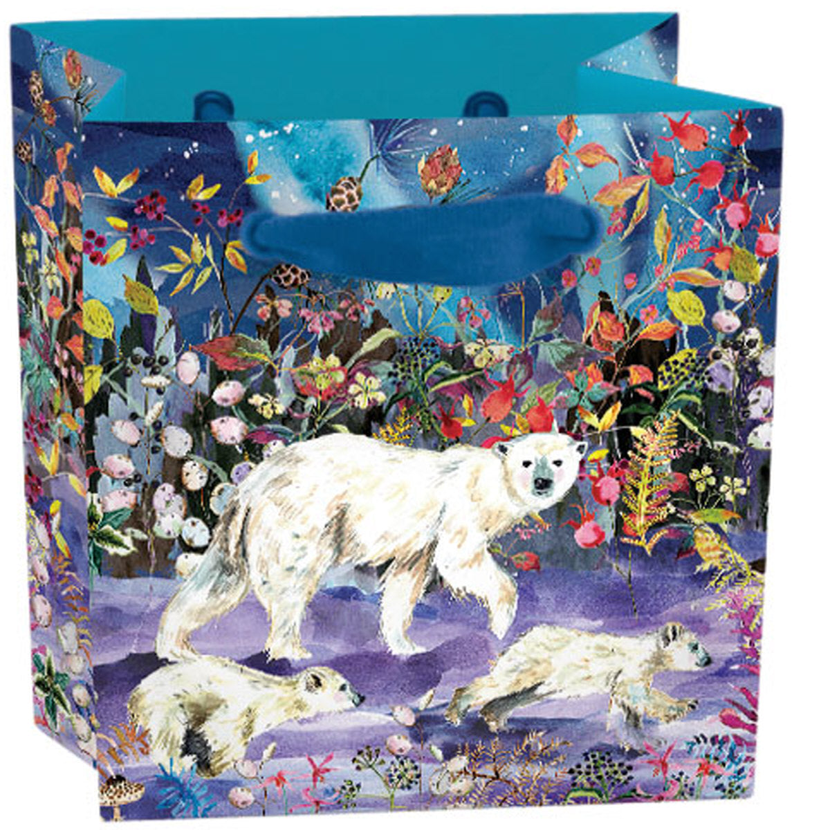Roger la Borde Aurora Bears Mini Gift Bag featuring artwork by Fay Ford