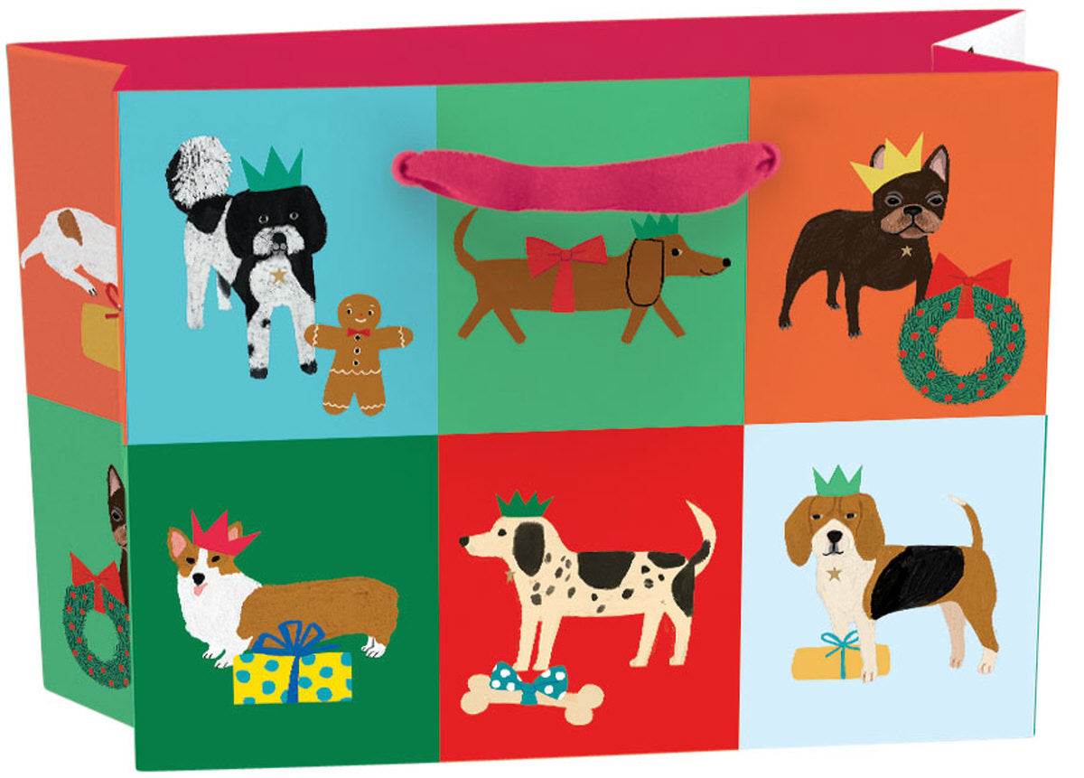 Roger la Borde Pooch Perfection Small Landscape Gift Bag featuring artwork by Anne Bentley