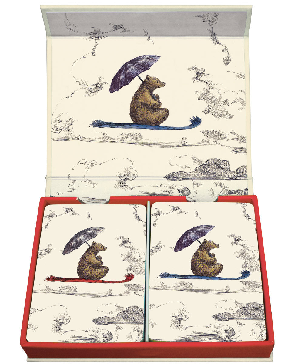 Roger la Borde Flying Bear Playing Card Set featuring artwork by Elise Hurst