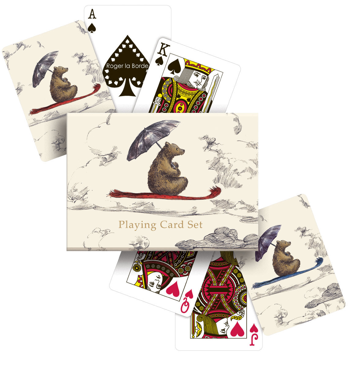 Flying Bear Playing Card Set