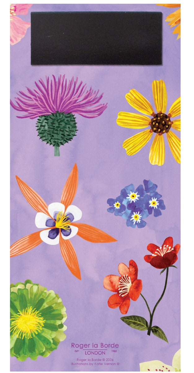 Roger la Borde Floral Supernova To-Do Notepad featuring artwork by Katie Vernon