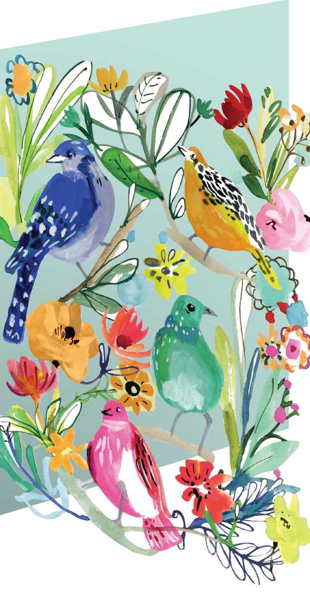 Roger la Borde Wild Batik Lasercut Card featuring artwork by Jennifer Orkin Lewis