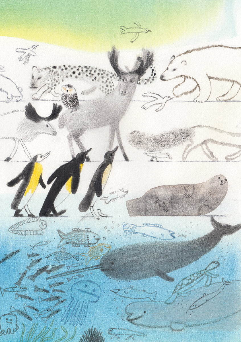 Roger la Borde Wilderness Greeting Card featuring artwork by Laura Carlin