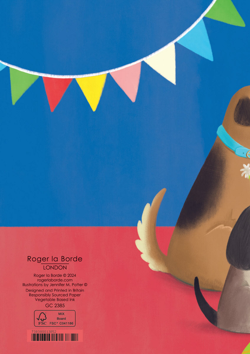 Roger la Borde Menagerie Greeting Card featuring artwork by Jennifer M Potter