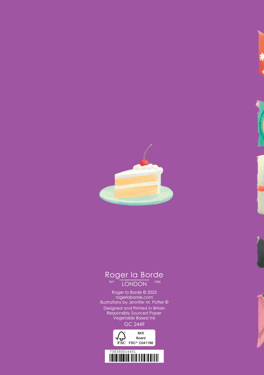 Roger la Borde Menagerie Greeting Card featuring artwork by Jennifer M Potter