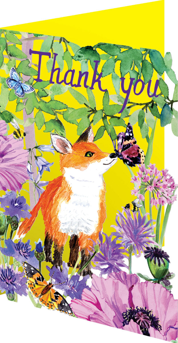 Roger la Borde Sunny and Wild Lasercut Card featuring artwork by Fay Ford