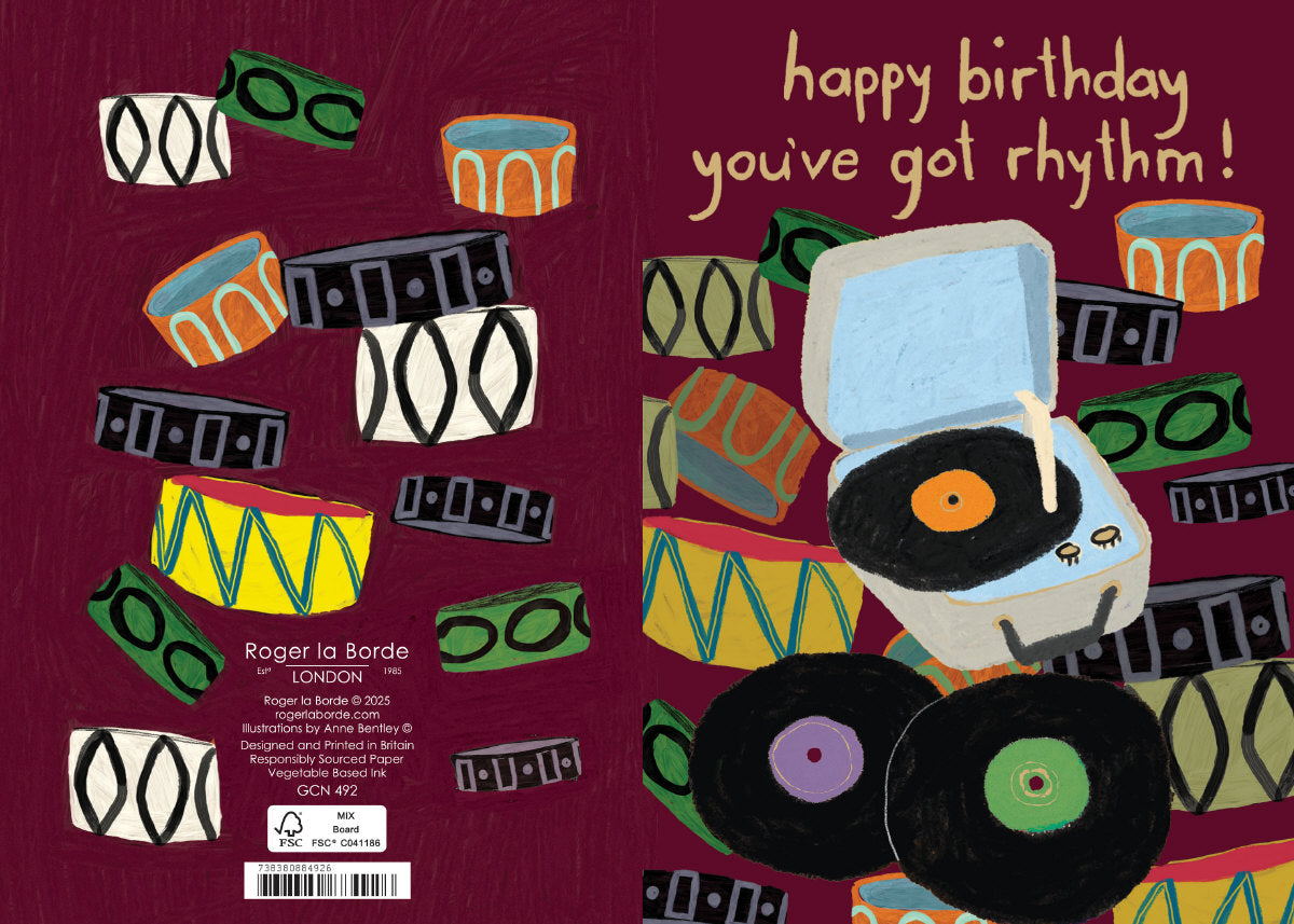 Roger la Borde Glass Menagerie Petite Card featuring artwork by Anne Bentley