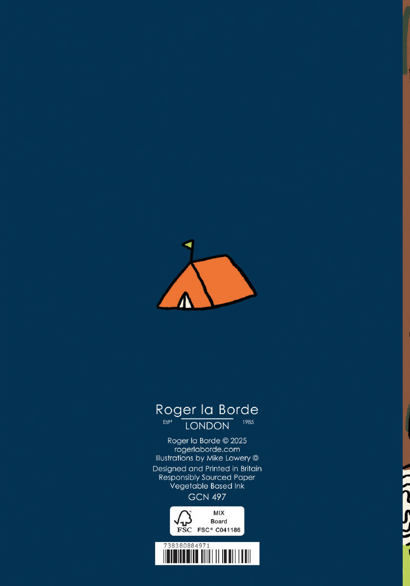 Roger la Borde Two Tone Petite Card featuring artwork by Mike Lowery