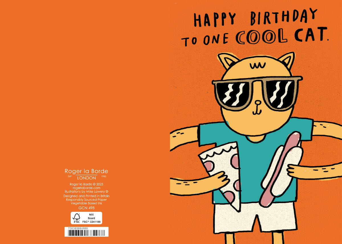 Roger la Borde Two Tone Petite Card featuring artwork by Mike Lowery