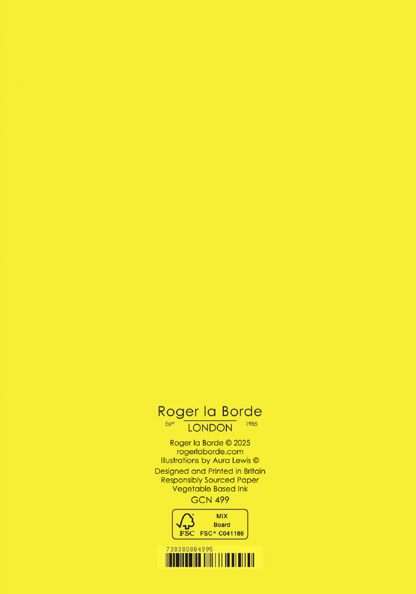 Roger la Borde Sunday Morning Petite Card featuring artwork by Aura Lewis