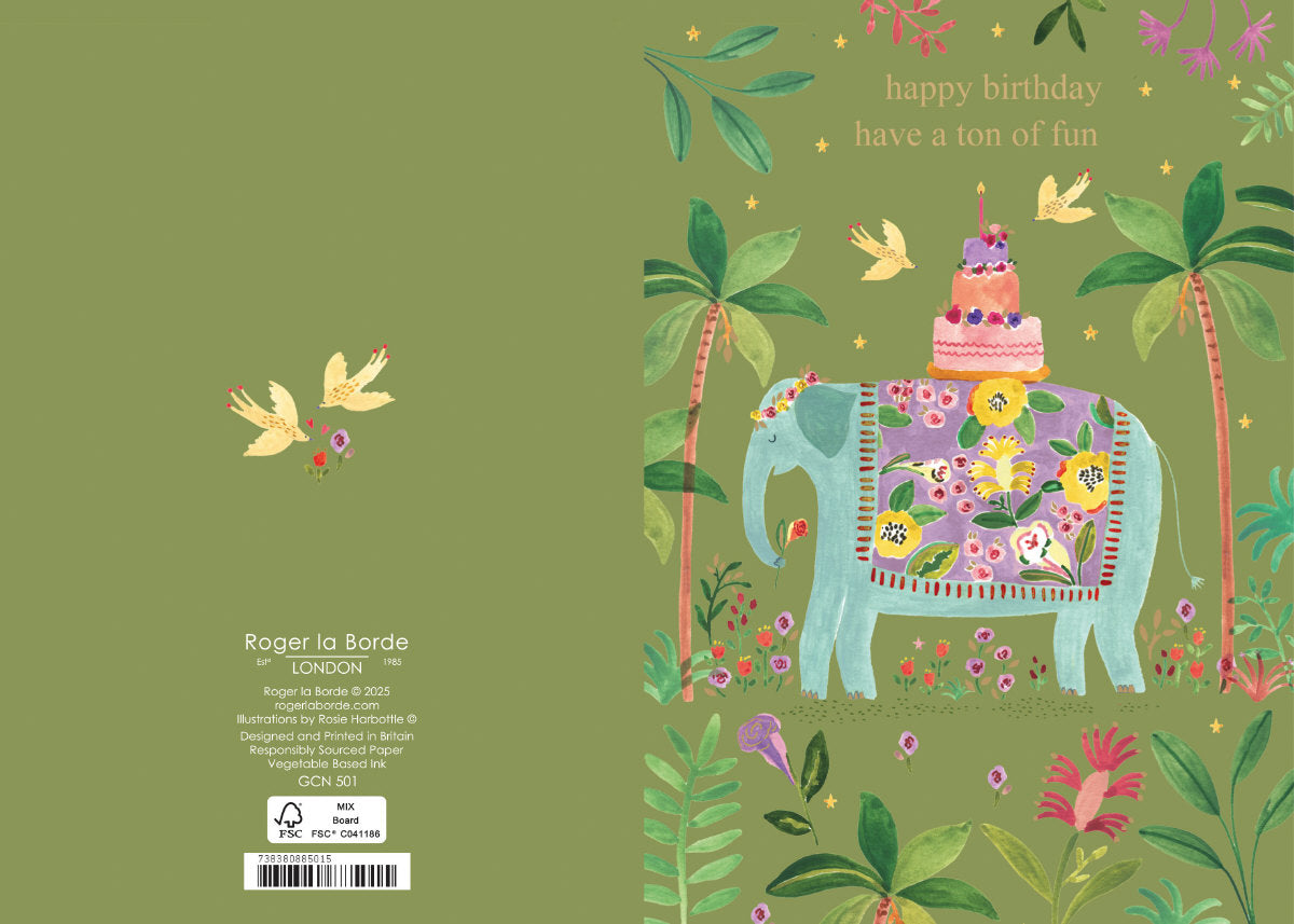 Roger la Borde Over the Rainbow Petite Card featuring artwork by Rosie Harbottle