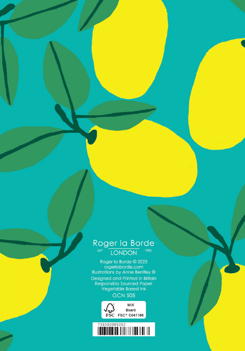 Roger la Borde Cute Fruit Petite Card featuring artwork by Anne Bentley