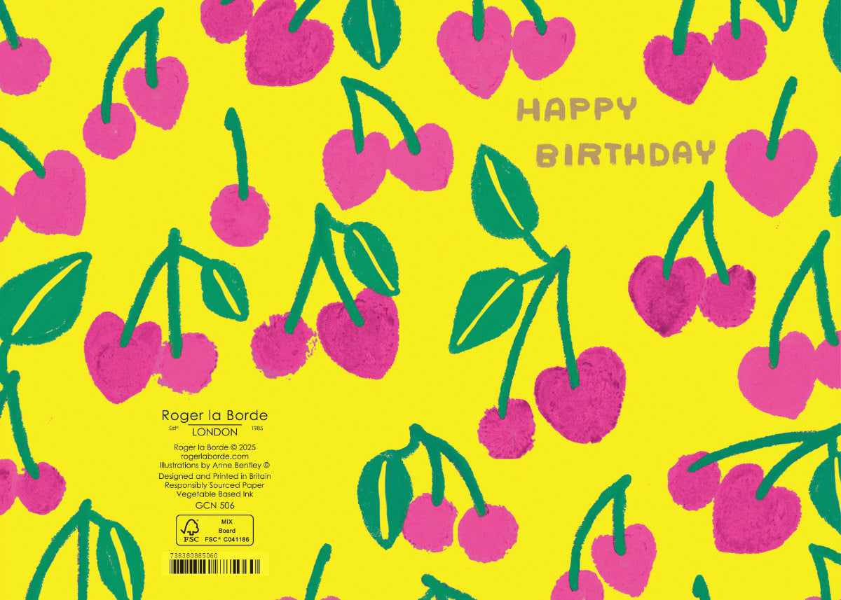 Roger la Borde Cute Fruit Petite Card featuring artwork by Anne Bentley