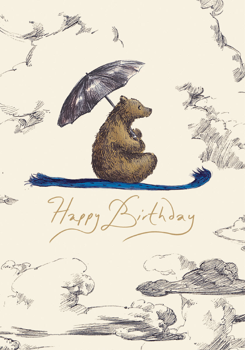 Roger la Borde Flying Bear Petite Card featuring artwork by Elise Hurst