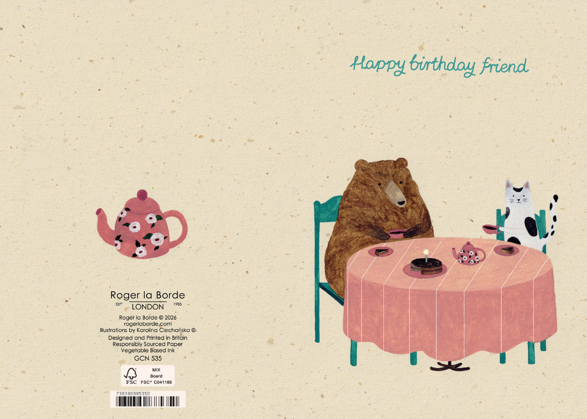 Roger la Borde Petit Fours Petite Card featuring artwork by Karolina Ciechanska