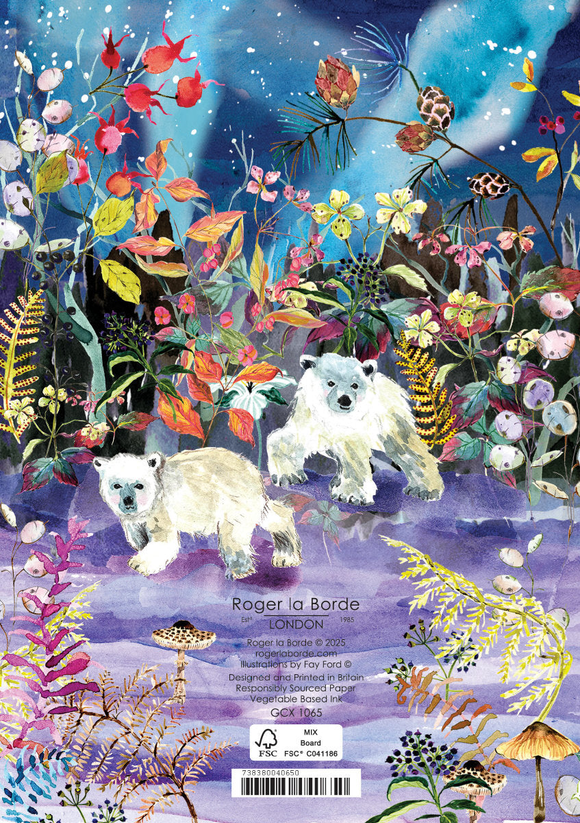 Roger la Borde Aurora Bears Standard Card featuring artwork by Fay Ford