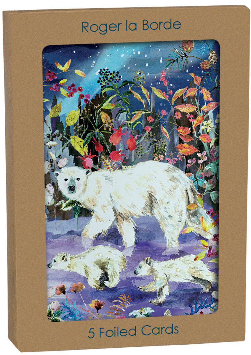 Roger la Borde Aurora Bears Standard Card featuring artwork by Fay Ford
