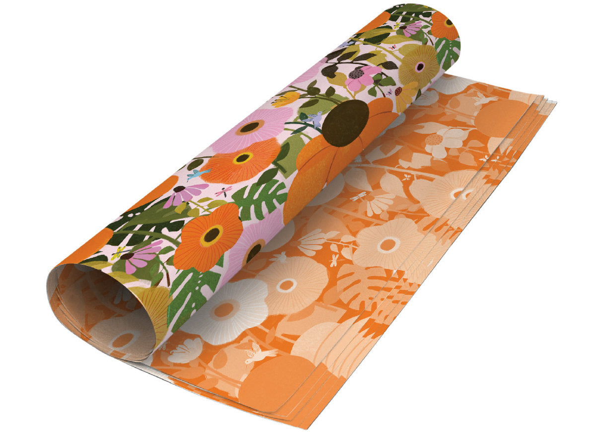 Roger la Borde Sunday Morning Reversible Wrap featuring artwork by Jennifer Orkin Lewis