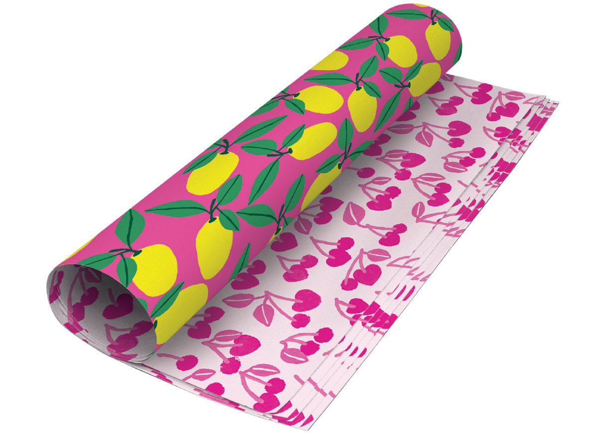 Roger la Borde Cute Fruit Reversible Wrap featuring artwork by Anne Bentley