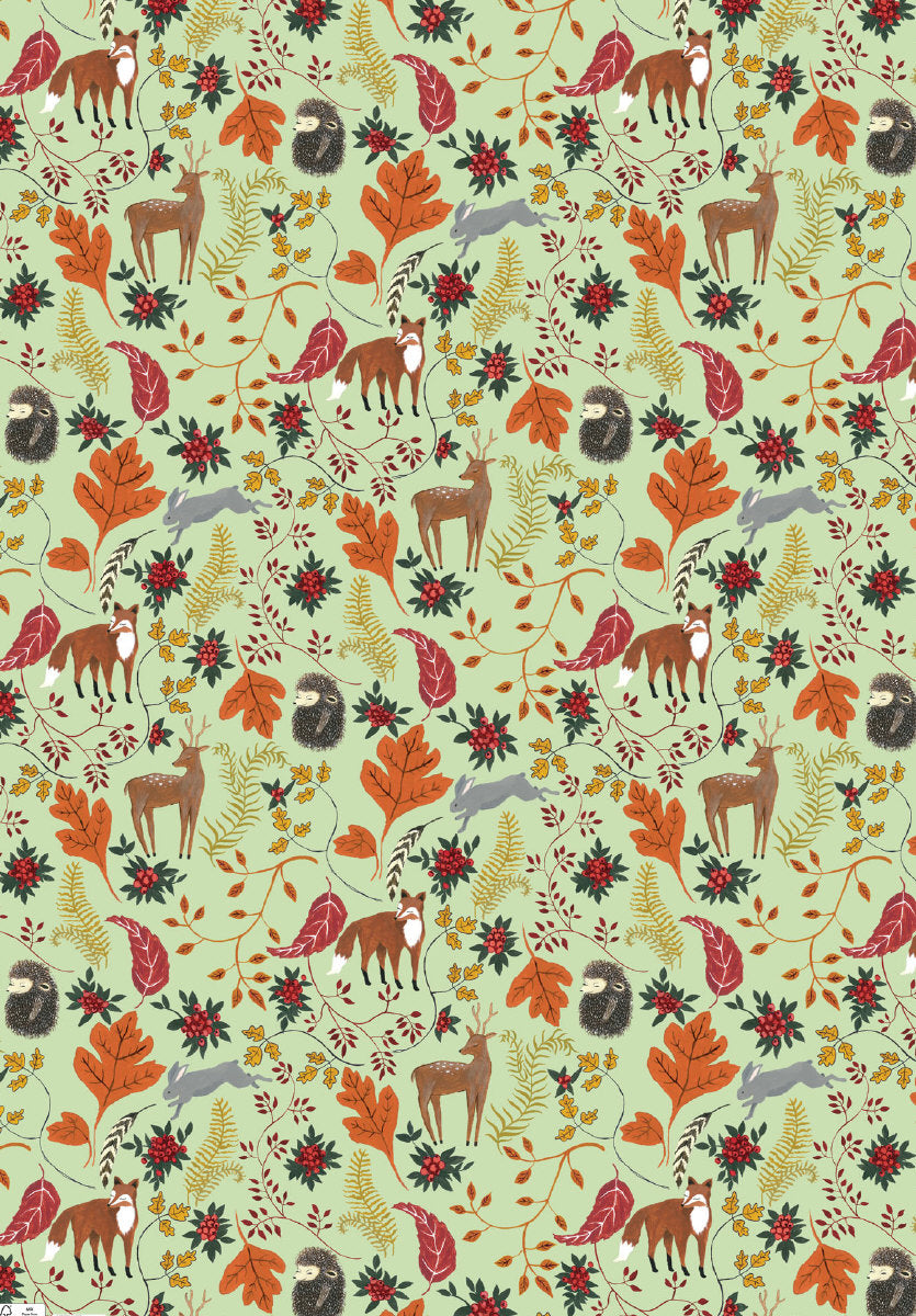 Roger la Borde Golden Bough Reversible Wrap featuring artwork by Rebecca Rebouche