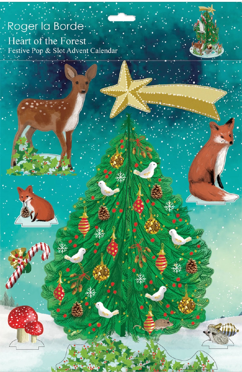 Roger la Borde Heart of the Forest AC Large Pop & Slot Advent featuring artwork by Jane Newland