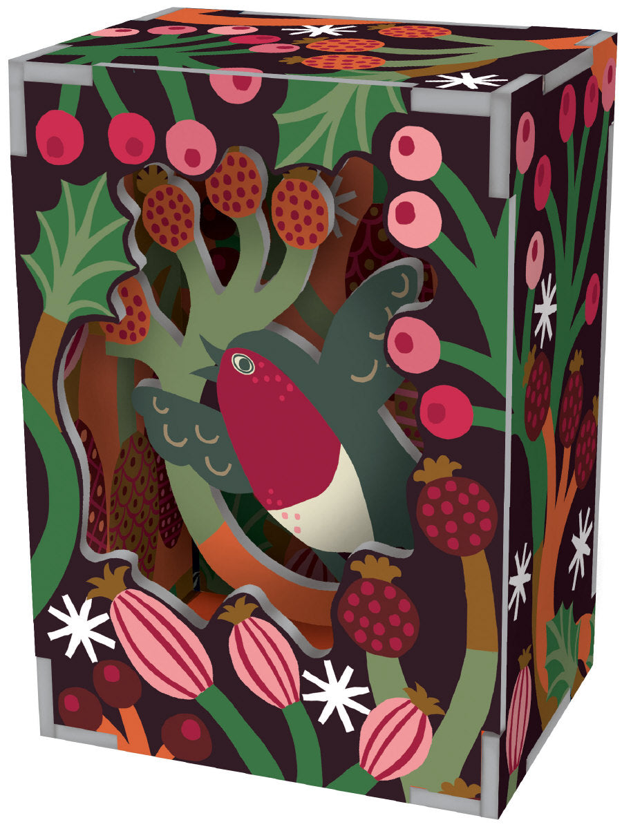 Roger la Borde Christmas Chorus Pop & Slot Diorama featuring artwork by Monika Forsberg