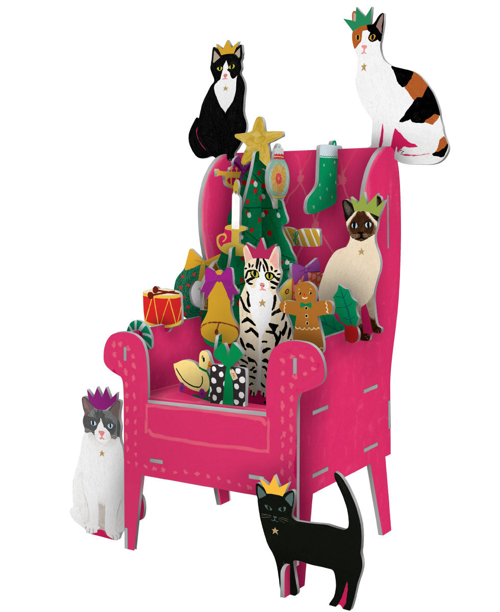 Roger la Borde Chouchou Chat Large Pop & Slot Advent featuring artwork by Anne Bentley