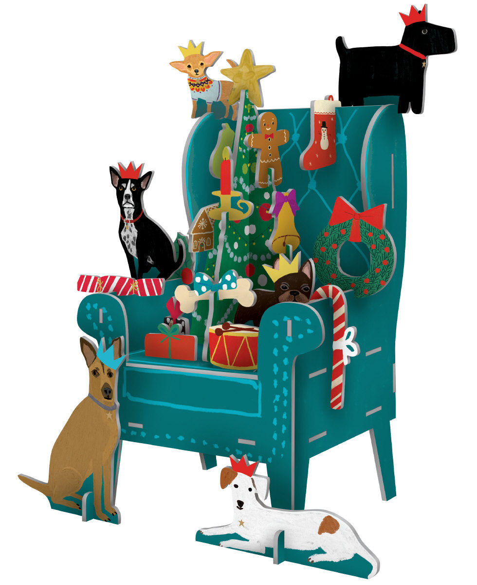 Roger la Borde Chouchou Chien Large Pop & Slot Advent featuring artwork by Anne Bentley