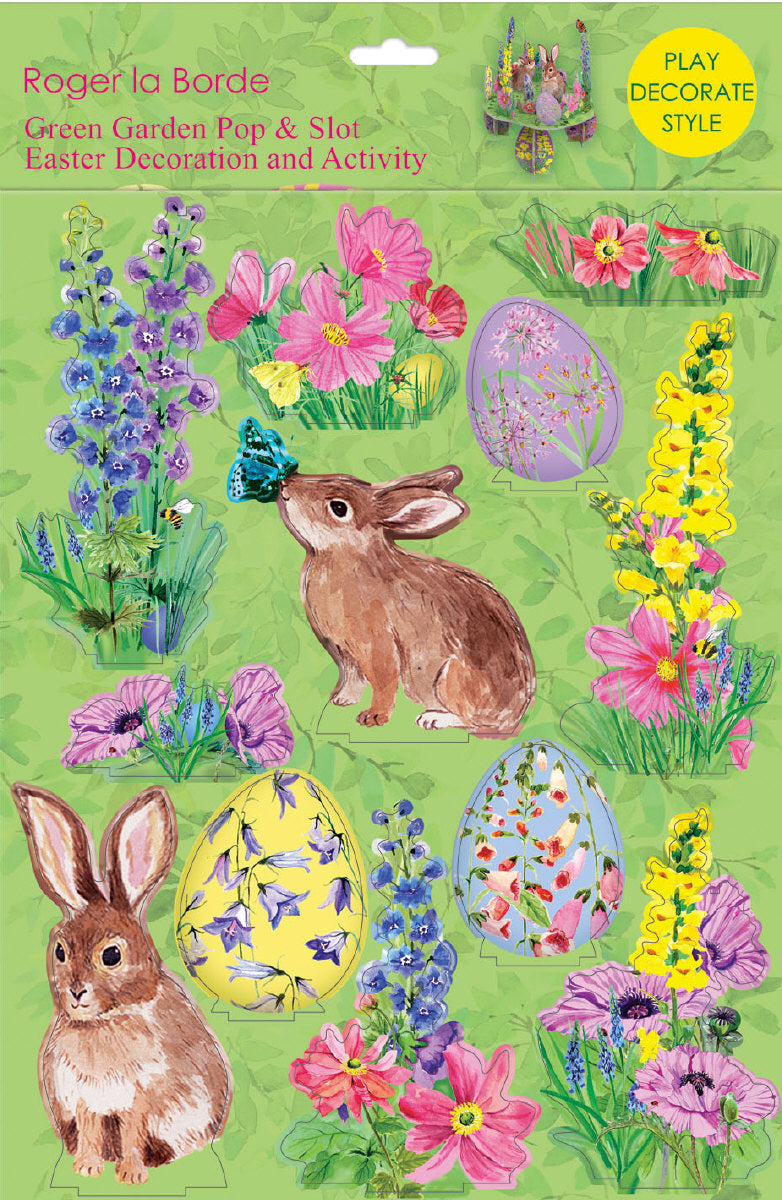 Roger la Borde Easter Garden Pop & Slot Decoration & Activity featuring artwork by Fay Ford
