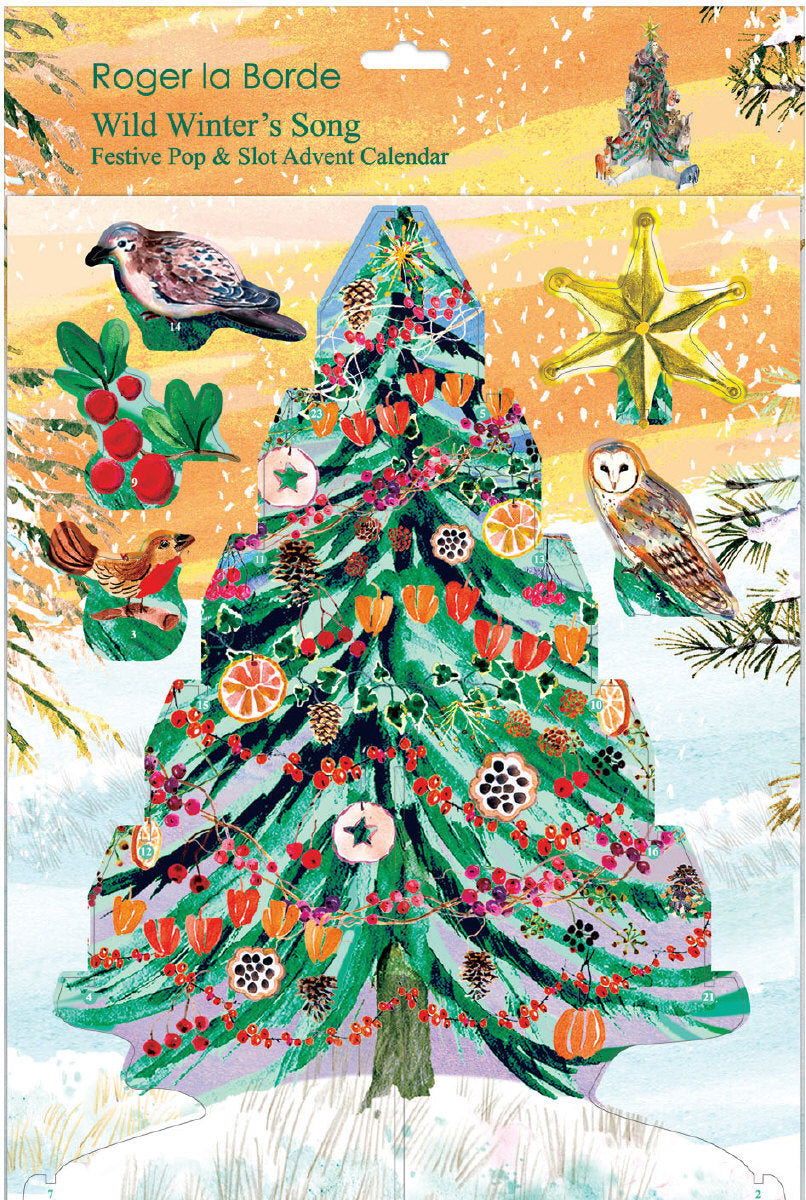 Roger la Borde Wild Winters Song Large Pop & Slot Advent featuring artwork by Fay Ford