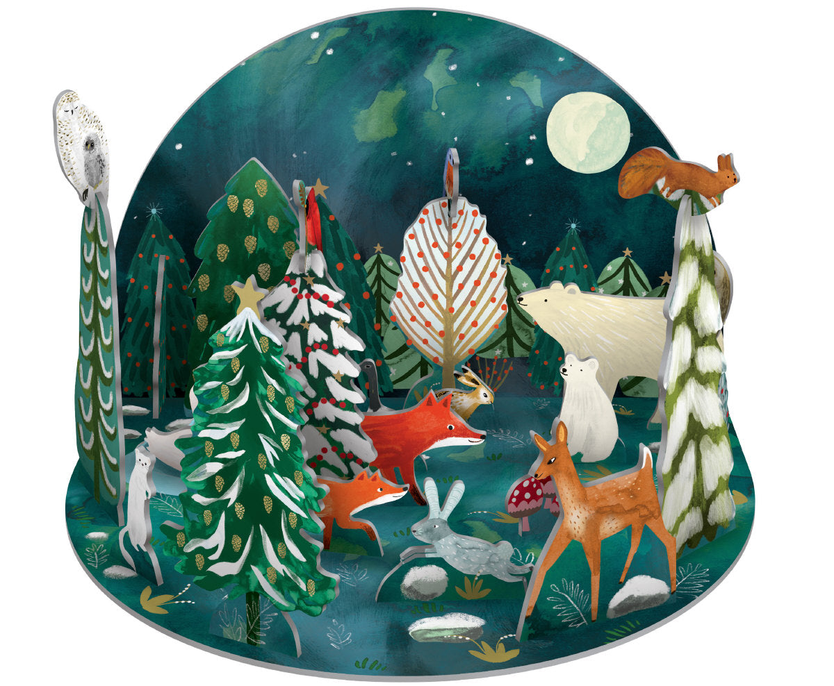 Roger la Borde Northern Lights Petite Pop & Slot Advent featuring artwork by Katie Vernon