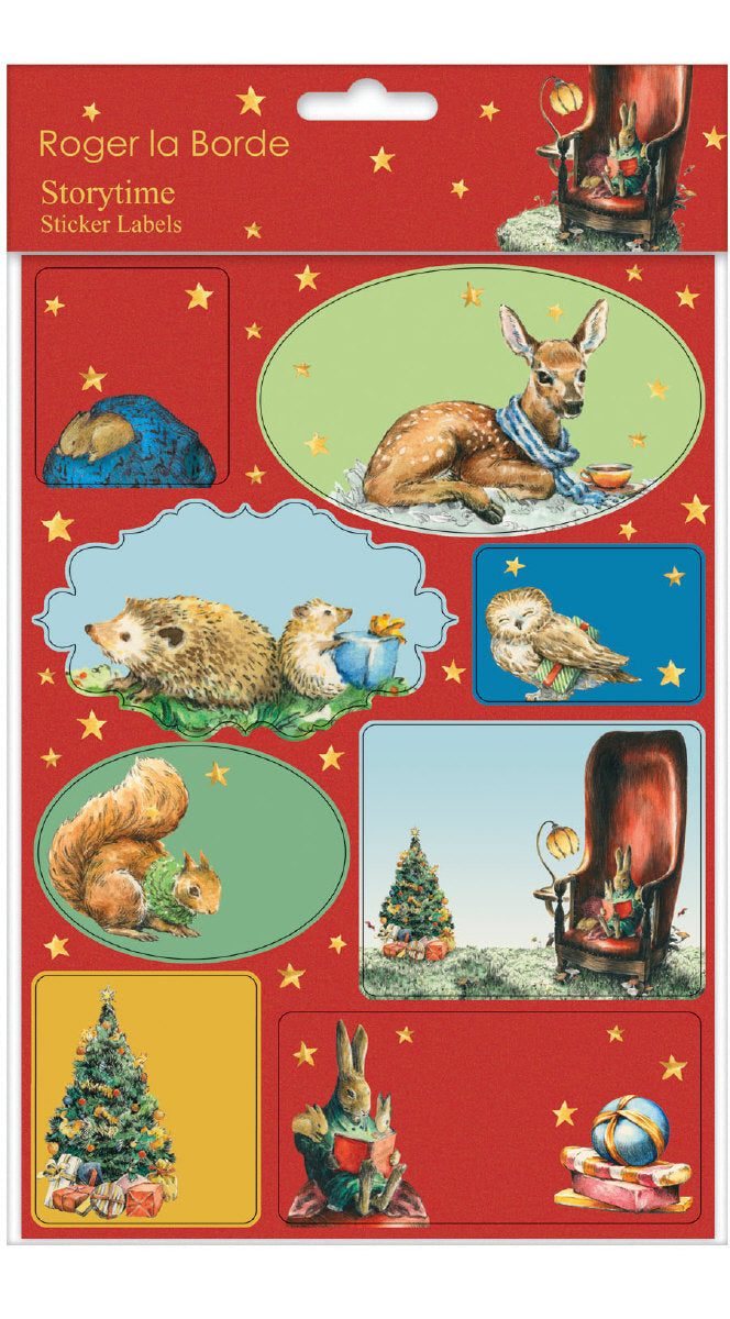 Roger la Borde Storytime Sticker Label Sheets featuring artwork by Elise Hurst