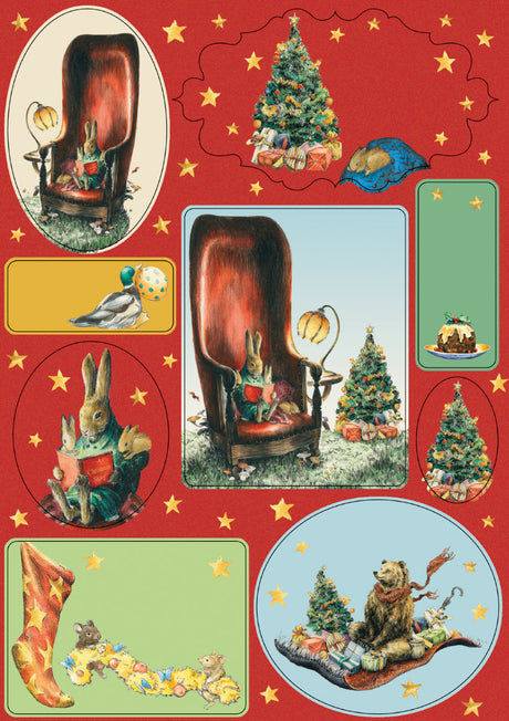 Roger la Borde Storytime Sticker Label Sheets featuring artwork by Elise Hurst