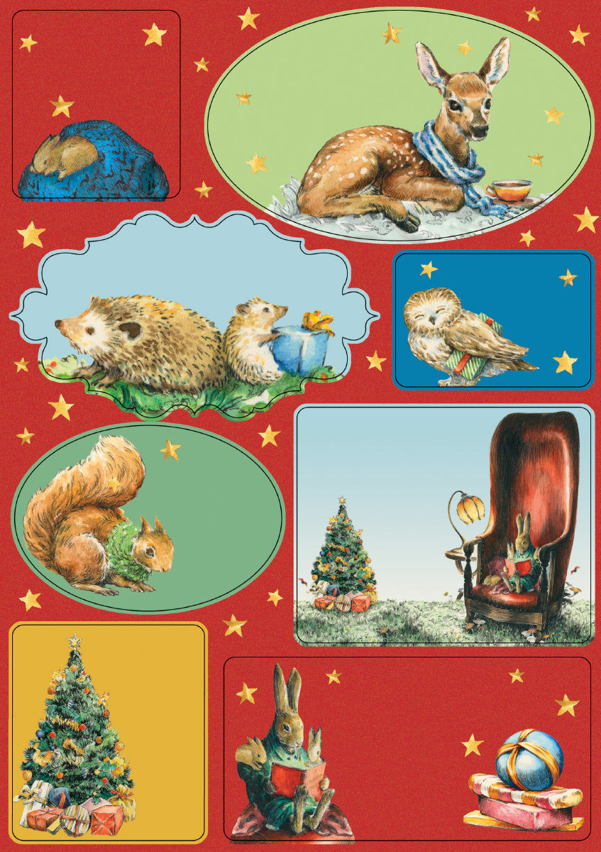 Roger la Borde Storytime Sticker Label Sheets featuring artwork by Elise Hurst