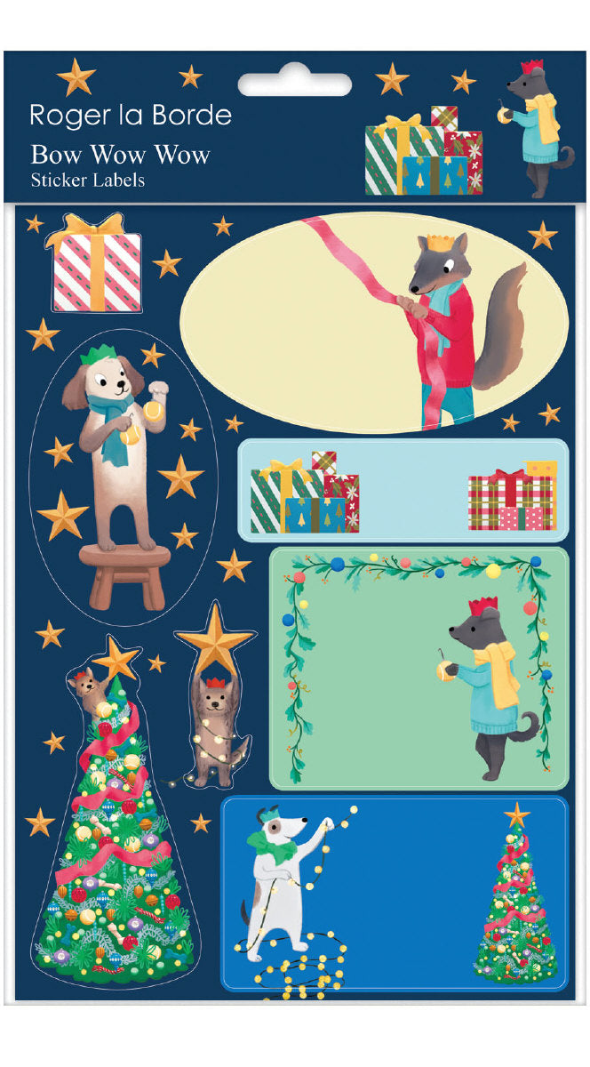 Roger la Borde Bow Wow Wow Sticker Label Sheets featuring artwork by Jennifer M Potter