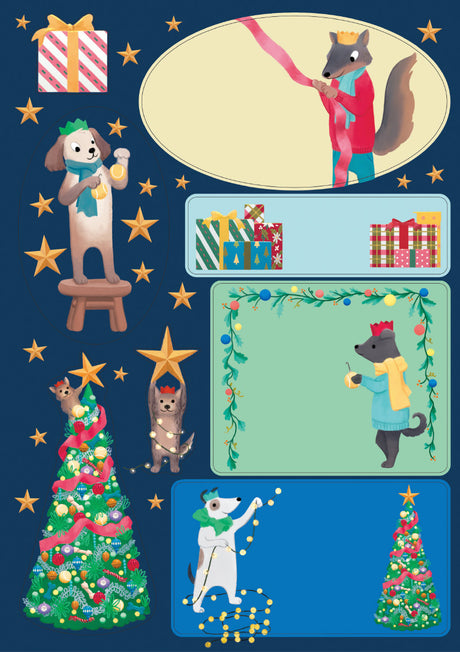 Roger la Borde Bow Wow Wow Sticker Label Sheets featuring artwork by Jennifer M Potter