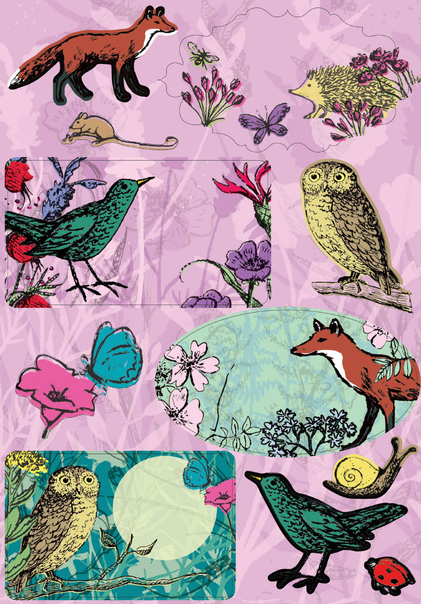 Roger la Borde Woodland Journal Writing Paper Set featuring artwork by Roger la Borde